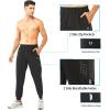imageNORTHYARD Mens Athletic Running Pants Lightweight Workout Joggers Quick Dry Gym Sweatpants Active Sports Track TrainingBlack