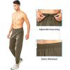 imageNORTHYARD Mens Athletic Running Pants Lightweight Workout Joggers Quick Dry Gym Sweatpants Active Sports Track TrainingDarkkhaki