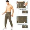 imageNORTHYARD Mens Athletic Running Pants Lightweight Workout Joggers Quick Dry Gym Sweatpants Active Sports Track TrainingDarkkhaki
