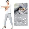 imageNORTHYARD Mens Athletic Running Pants Lightweight Workout Joggers Quick Dry Gym Sweatpants Active Sports Track TrainingLightgrey