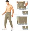 imageNORTHYARD Mens Athletic Running Pants Lightweight Workout Joggers Quick Dry Gym Sweatpants Active Sports Track TrainingLightkhaki