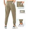 imageNORTHYARD Mens Athletic Running Pants Lightweight Workout Joggers Quick Dry Gym Sweatpants Active Sports Track TrainingLightkhaki