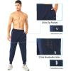 imageNORTHYARD Mens Athletic Running Pants Lightweight Workout Joggers Quick Dry Gym Sweatpants Active Sports Track TrainingNavy