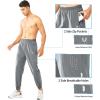 imageNORTHYARD Mens Athletic Running Pants Lightweight Workout Joggers Quick Dry Gym Sweatpants Active Sports Track TrainingStone