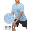 imageNORTHYARD Mens Athletic Running TShirts Quick Dry Workout Shirts ShortSleeve Sports Gym Tee Tops Performance ActivewearSkyblue