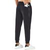imageNORTHYARD Mens Cotton Athletic Jogger Sweatpants with Zipper Pockets Running Workout Gym Tapered Pants Comfy Lounge PantsBlack