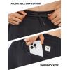 imageNORTHYARD Mens Cotton Athletic Jogger Sweatpants with Zipper Pockets Running Workout Gym Tapered Pants Comfy Lounge PantsBlack