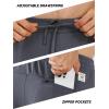 imageNORTHYARD Mens Cotton Athletic Jogger Sweatpants with Zipper Pockets Running Workout Gym Tapered Pants Comfy Lounge PantsDark Grey