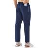 imageNORTHYARD Mens Joggers Athletic Workout Track Pants Running Gym Training Sweatpants with Zipper Pockets Open HemNavy