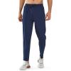 imageNORTHYARD Mens Joggers Athletic Workout Track Pants Running Gym Training Sweatpants with Zipper Pockets Open HemNavy