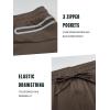 imageNORTHYARD Mens Joggers Pants with Zipper Pockets Lightweight Sweatpants Athletic Running Workout Track Pants for MenBrown