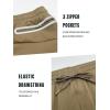 imageNORTHYARD Mens Joggers Pants with Zipper Pockets Lightweight Sweatpants Athletic Running Workout Track Pants for MenDarkkhaki