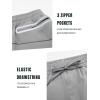 imageNORTHYARD Mens Joggers Pants with Zipper Pockets Lightweight Sweatpants Athletic Running Workout Track Pants for MenLightgrey