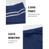 imageNORTHYARD Mens Joggers Pants with Zipper Pockets Lightweight Sweatpants Athletic Running Workout Track Pants for MenNavy