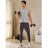 imageNORTHYARD Mens Joggers Pants with Zipper Pockets Tapered Athletic Workout Running Sweatpants for MenBrown