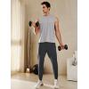 imageNORTHYARD Mens Joggers Pants with Zipper Pockets Tapered Athletic Workout Running Sweatpants for MenDarkgrey