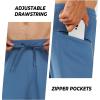 imageNORTHYARD Mens Joggers Pants with Zipper Pockets Tapered Athletic Workout Running Sweatpants for MenGreyblue