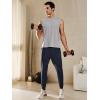 imageNORTHYARD Mens Joggers Pants with Zipper Pockets Tapered Athletic Workout Running Sweatpants for MenNavy