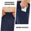 imageNORTHYARD Mens Joggers Pants with Zipper Pockets Tapered Athletic Workout Running Sweatpants for MenNavy