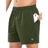 imageNORTHYARD Mens 5quot Running Shorts Athletic Workout Gym Quick Dry Mesh Short with PocketsArmy Green