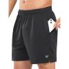 imageNORTHYARD Mens 5quot Running Shorts Athletic Workout Gym Quick Dry Mesh Short with PocketsBlack
