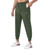 imageNORTHYARD Mens Fleece Joggers Athletic Warm Sweatpants Workout Gym Running Pants Active Winter Thicken Track with PocketsArmygreen