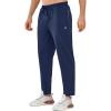 imageNORTHYARD Mens Joggers Athletic Workout Track Pants Running Gym Training Sweatpants with Zipper Pockets Open HemNavy