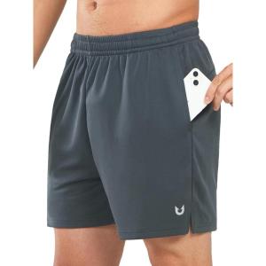 imageNORTHYARD Mens 5quot Running Shorts Athletic Workout Gym Quick Dry Mesh Short with PocketsCool Grey