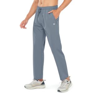 imageNORTHYARD Mens Athletic Running Joggers Workout Gym Pants Lightweight Jogging Track Casual Pant with Zipper PocketsCloud