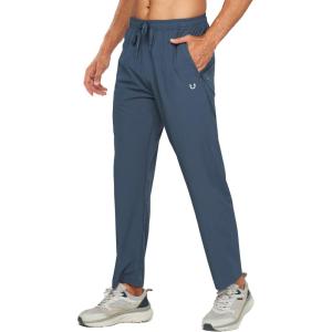 imageNORTHYARD Mens Athletic Running Joggers Workout Gym Pants Lightweight Jogging Track Casual Pant with Zipper PocketsCoolgrey