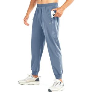 imageNORTHYARD Mens Athletic Running Pants Lightweight Workout Joggers Quick Dry Gym Sweatpants Active Sports Track TrainingBluebell