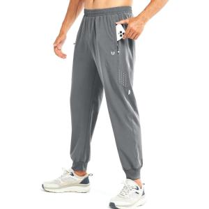 imageNORTHYARD Mens Athletic Running Pants Lightweight Workout Joggers Quick Dry Gym Sweatpants Active Sports Track TrainingStone