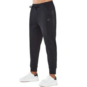 imageNORTHYARD Mens Cotton Athletic Jogger Sweatpants with Zipper Pockets Running Workout Gym Tapered Pants Comfy Lounge PantsBlack