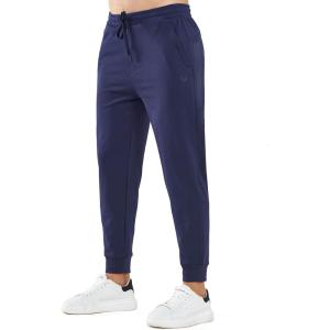imageNORTHYARD Mens Cotton Athletic Jogger Sweatpants with Zipper Pockets Running Workout Gym Tapered Pants Comfy Lounge PantsNavy
