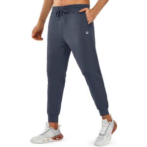 imageNORTHYARD Mens Joggers Pants with Zipper Pockets Lightweight Sweatpants Athletic Running Workout Track Pants for MenDarkgrey