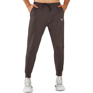 imageNORTHYARD Mens Joggers Pants with Zipper Pockets Tapered Athletic Workout Running Sweatpants for MenBrown