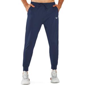 imageNORTHYARD Mens Joggers Pants with Zipper Pockets Tapered Athletic Workout Running Sweatpants for MenNavy