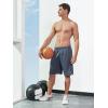 imageNORTHYARD Mens 10quot Athletic Basketball Shorts with Zipper Pockets Quick Dry Lightweight Running Workout Gym Tennis ShortsCool Grey