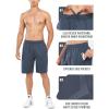 imageNORTHYARD Mens 10quot Athletic Basketball Shorts with Zipper Pockets Quick Dry Lightweight Running Workout Gym Tennis ShortsCool Grey