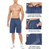 imageNORTHYARD Mens 10quot Athletic Basketball Shorts with Zipper Pockets Quick Dry Lightweight Running Workout Gym Tennis ShortsFederal Blue