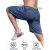 imageNORTHYARD Mens 10quot Athletic Basketball Shorts with Zipper Pockets Quick Dry Lightweight Running Workout Gym Tennis ShortsFederal Blue