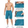 imageNORTHYARD Mens 10quot Athletic Basketball Shorts with Zipper Pockets Quick Dry Lightweight Running Workout Gym Tennis ShortsLake Blue
