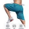 imageNORTHYARD Mens 10quot Athletic Basketball Shorts with Zipper Pockets Quick Dry Lightweight Running Workout Gym Tennis ShortsLake Blue