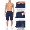 imageNORTHYARD Mens 10quot Athletic Basketball Shorts with Zipper Pockets Quick Dry Lightweight Running Workout Gym Tennis ShortsNavy