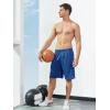 imageNORTHYARD Mens 10quot Athletic Basketball Shorts with Zipper Pockets Quick Dry Lightweight Running Workout Gym Tennis ShortsRoyal Blue