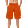 imageNORTHYARD Mens 5quot7quot10quot Athletic Basketball Shorts Workout Gym Quick Dry Shorts Lightweight Mesh Running Shorts TennisOrange