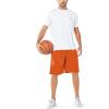 imageNORTHYARD Mens 5quot7quot10quot Athletic Basketball Shorts Workout Gym Quick Dry Shorts Lightweight Mesh Running Shorts TennisOrange