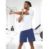 imageNORTHYARD Mens 7quot Athletic Running Shorts with Zipper Pockets Quick Dry Lightweight Workout Gym ShortDark Blue