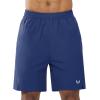 imageNORTHYARD Mens 7quot Athletic Running Shorts with Zipper Pockets Quick Dry Lightweight Workout Gym ShortDark Blue