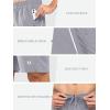 imageNORTHYARD Mens 7quot Athletic Running Shorts with Zipper Pockets Quick Dry Lightweight Workout Gym ShortStone